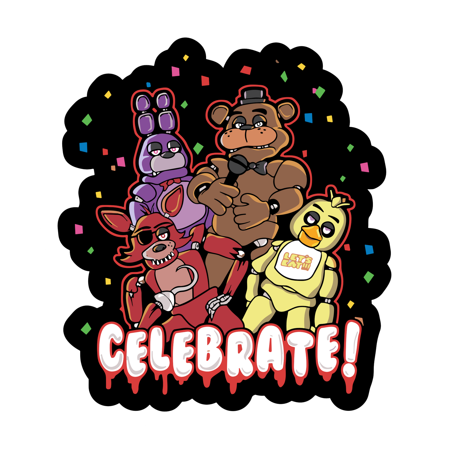 STICKER FIVE NIGHTS AT FREDDY'S