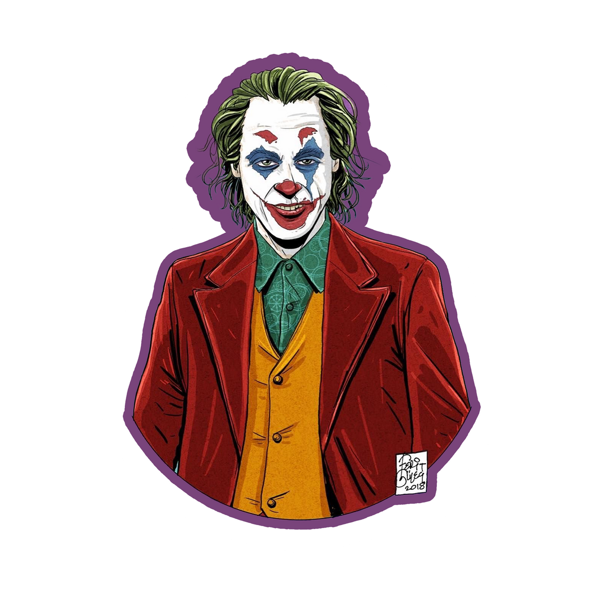 STICKER EL JOKER - 3 – Stickersbits Guatemala