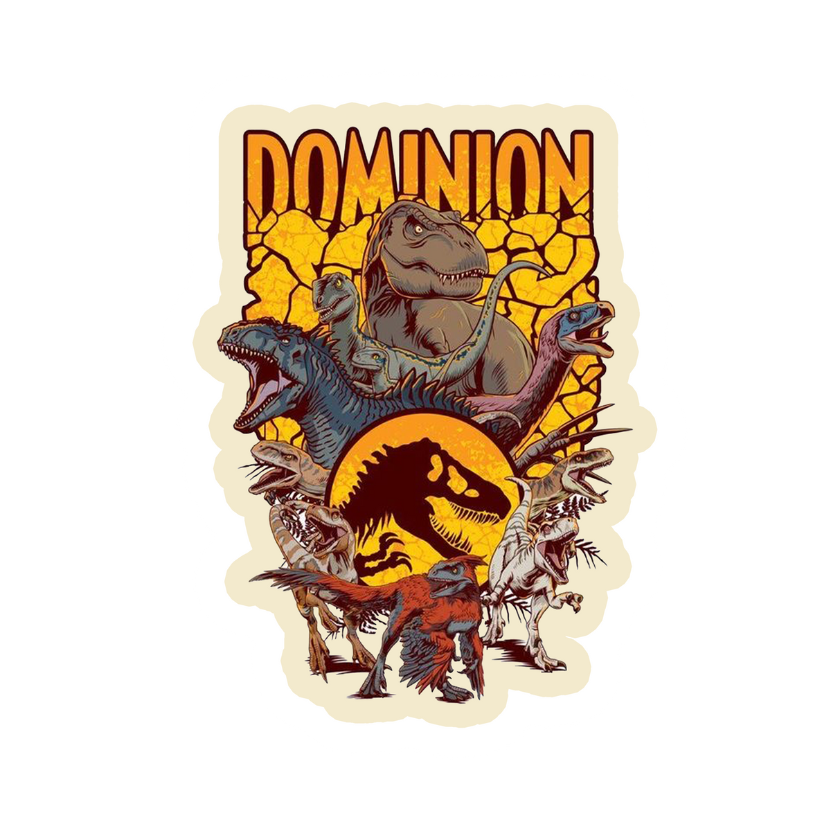 Jurassic Sticker STICKER JURASSIC PARK - 4 – Stickersbits Guatemala