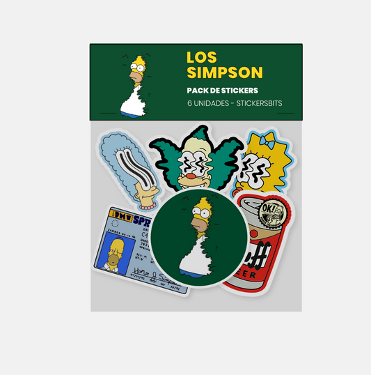 STICKER PACK - LOS SIMPSON