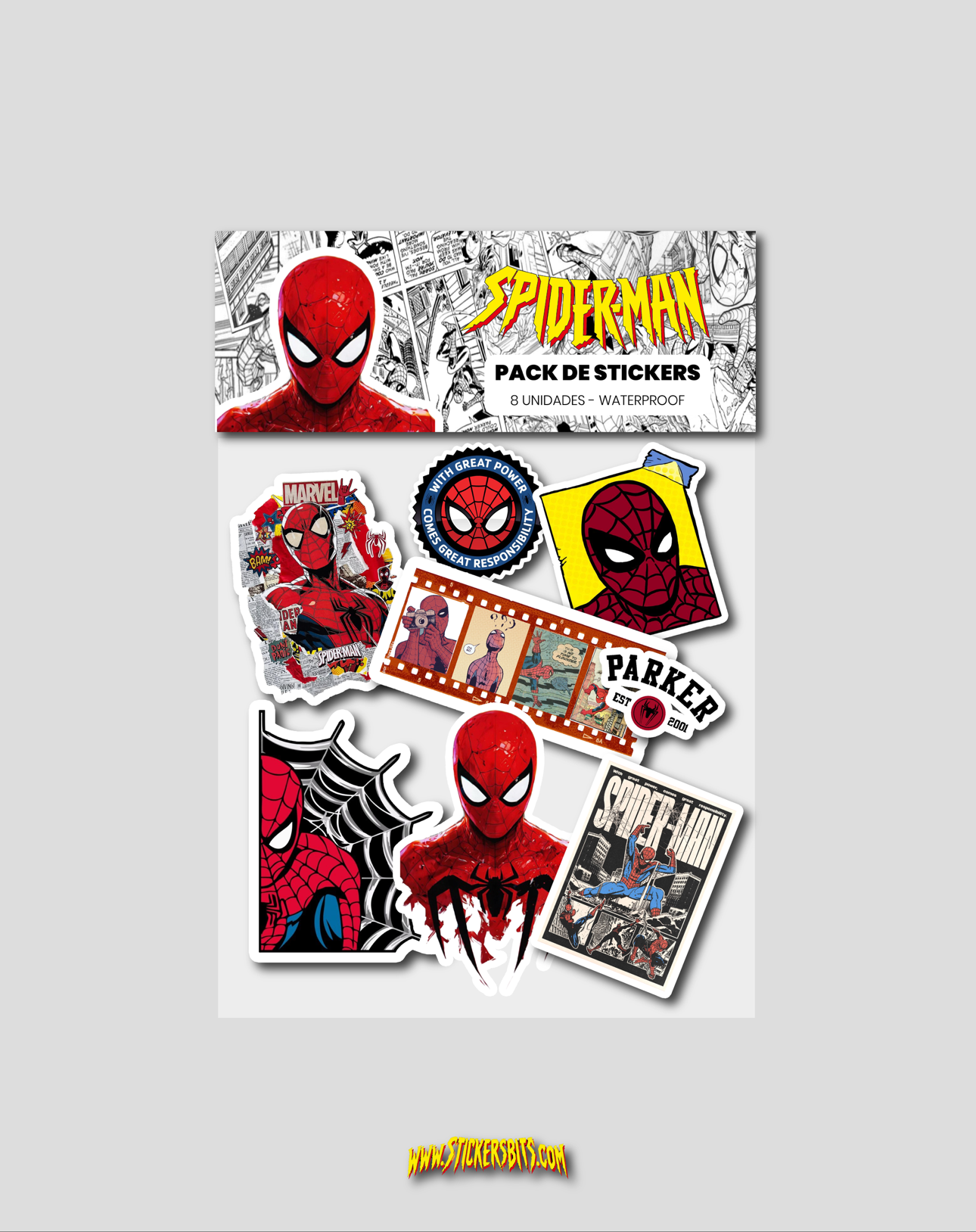 STICKER PACK - SPIDERMAN