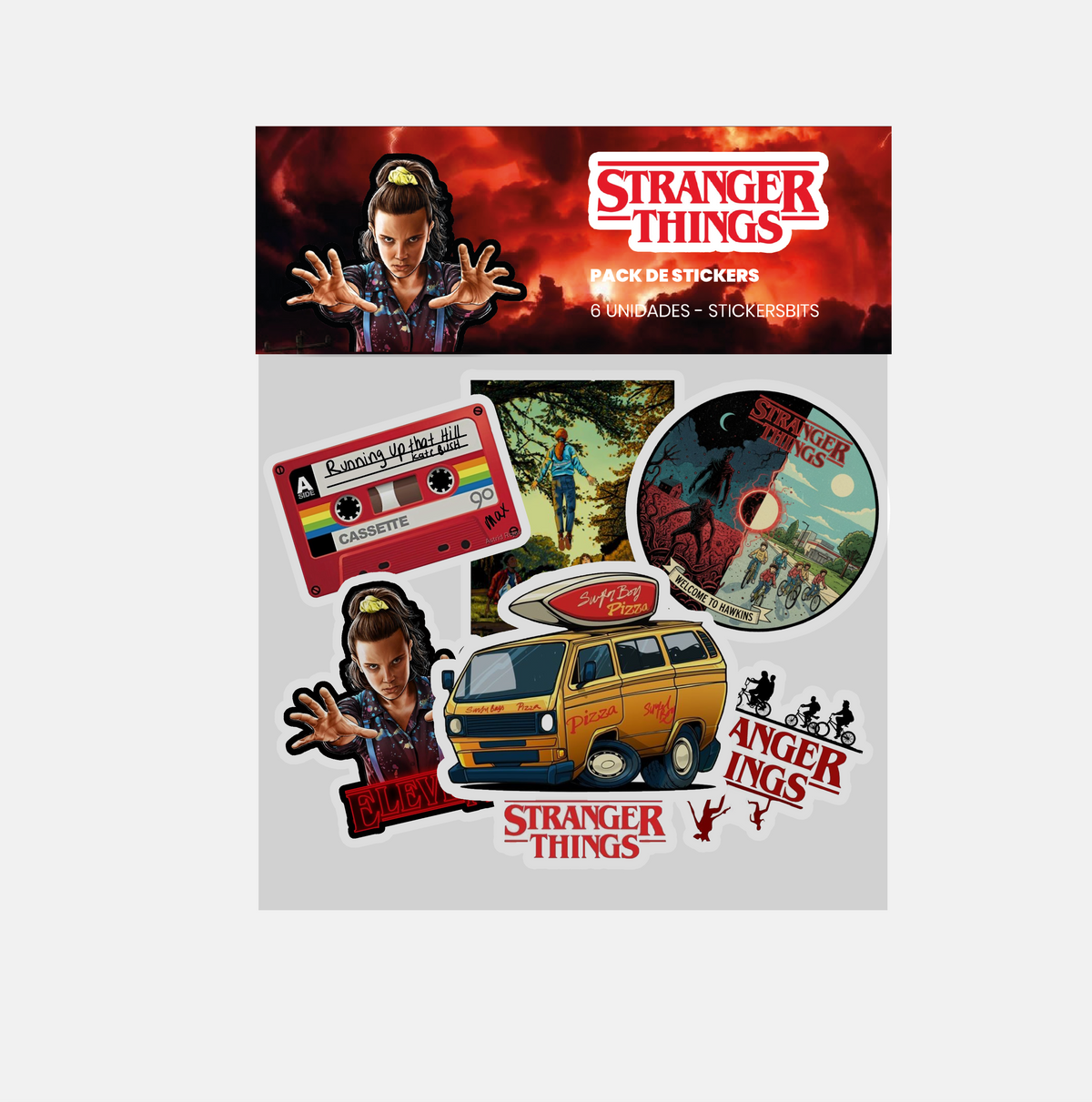 STICKERS PACK - STRANGERS THINGS – Stickersbits Guatemala