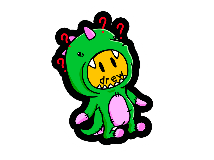 Drew Sticker DREW HOUSE – Stickersbits Guatemala